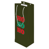 Elegant Custom Wine Gift Bag for Parties Wijn Cadeautas (Achterkant Gekanteld)