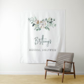 Elegant Custom Winter Green Vrijgezellenfeest Back Wandkleed (In situ)