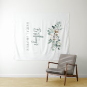 Elegant Custom Winter Green Vrijgezellenfeest Back Wandkleed (In Situ (horizontaal))