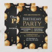 Elegant Customizable Birthday Invite Modern card Kaart (Voorkant / Achterkant)