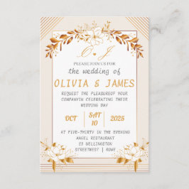 Elegant Customizable Wedding Enclosure Card Informatiekaartje