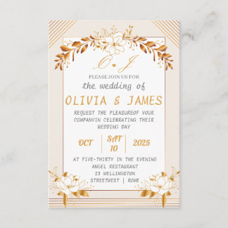 Elegant Customizable Wedding Enclosure Card Informatiekaartje