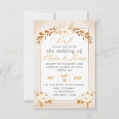 Elegant Customizable Wedding RSVP Card (Voorkant)