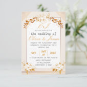 Elegant Customizable Wedding RSVP Card (Staand voorkant)