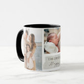 Elegant customized family collage mug mok (Voorkant links)