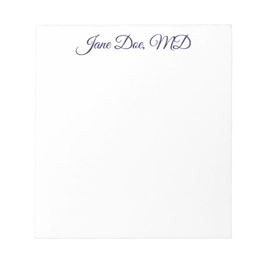 Elegant customized professional name notepad notitieblok (Voorkant)