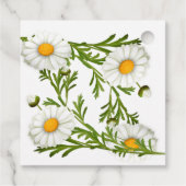 Elegant Cut Daisies Bedankjes Labels (Achterkant)