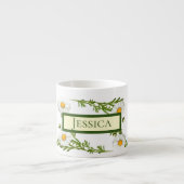 Elegant Cut Daisies Espresso Kop (Voorkant)