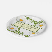 Elegant Cut Daisies Papieren Bordje (Gekanteld)