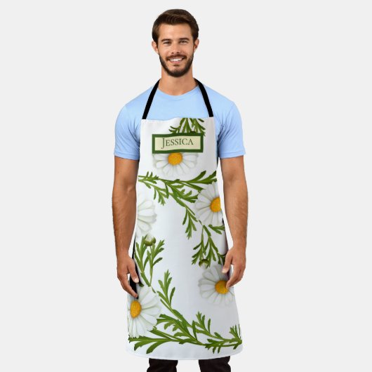 Elegant Cut Daisies Schort (Gedragen)