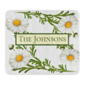 Elegant Cut Daisies Snijplank (Voorkant)