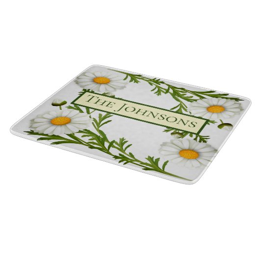 Elegant Cut Daisies Snijplank (Hoek)