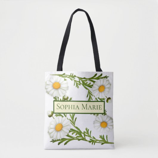 Elegant Cut Daisies Tote Bag (Voorkant)