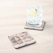 Elegant Cute 2023 Kalenderfamilie Foto naam Bier Onderzetter (Rechterzijde)