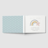 ELEGANT CUTE BLUE BLUSH RAINBOW STAR KIDS BIRTHDAY GASTENBOEK (Volledig)