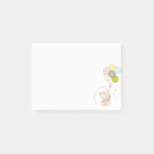 Elegant Cute Blush Beer Ballon Girly Monogram Post-it® Notes (Voorkant)