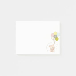 Elegant Cute Blush Beer Ballon Girly Monogram Post-it® Notes