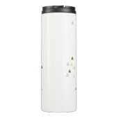 Elegant Cute Blush Beer Ballon Girly Monogram Thermosbeker (Achterkant)