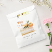 Elegant Cute Boho Sinaasappel Fruit Cake Baby show Bedankzakje (Gezegeld)