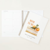 Elegant Cute Boho Sinaasappel Fruit Cake Baby show Planner (Display)