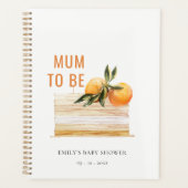 Elegant Cute Boho Sinaasappel Fruit Cake Baby show Planner (Voorkant)