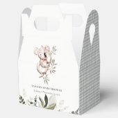 Elegant Cute Cudly Koala Foliage Baby shower Bedankdoosjes (Geopend)