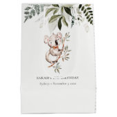 Elegant Cute Cudly Koala vliegt elke dag Medium Cadeauzakje (Achterkant)