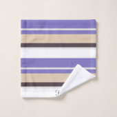 Elegant Cute Gestreept Aanpasbaar Modern Bad Handdoek (Wasdoekje)