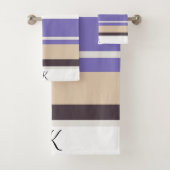 Elegant Cute Gestreepte Aanpasbare Hedendaagse Bad Handdoek (Insitu)