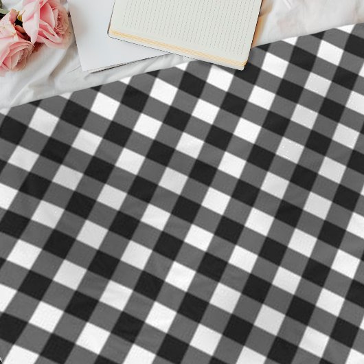 Elegant Cute Gingham Check Fleece Blanket