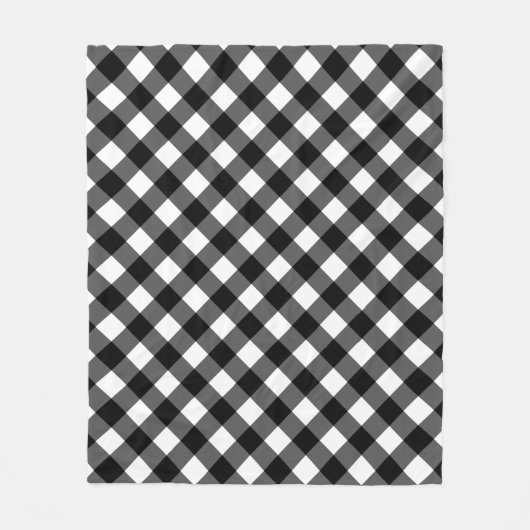 Elegant Cute Gingham Check Fleece Blanket (Voorkant)