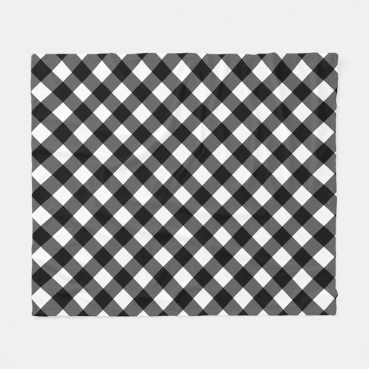 Elegant Cute Gingham Check Fleece Blanket (Voorkant (Horizontaal))