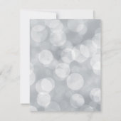 Elegant Cute Glittery Silver Bokeh 75th Birthday Kaart (Achterkant)