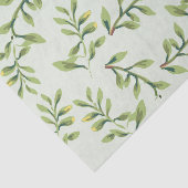  Elegant Cute Green Leaves Tissuepapier (Detail)