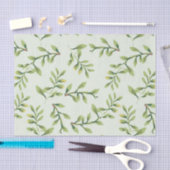  Elegant Cute Green Leaves Tissuepapier (Craft)
