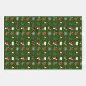 Elegant & Cute Holiday Symbols Assortation Inpakpapier Vel (Voorkant 2)