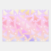 Elegant Cute Holographic Kerstpatronen Inpakpapier Vel (Voorkant 2)