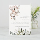 Elegant Cute Koala wordt gesloopt elke dag van de Bedankkaart (Staand voorkant)