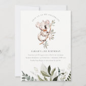 Elegant Cute Koala wordt gesloopt elke dag van de  Bedankkaart (Voorkant)