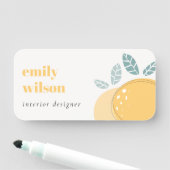 Elegant Cute Lemon Abstracte Vruchtbare Citrus Naamplaatje (In situ)