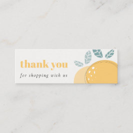 Elegant Cute Lemon Bold Fruity Hartelijk dank voor Mini Visitekaartje