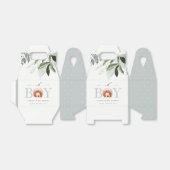 Elegant Cute Lion Foliage Oh Boy Baby shower Bedankdoosjes (Uitgevouwen)
