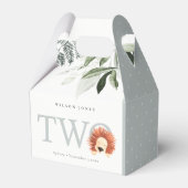 Elegant Cute Lion Foliage Tweede verjaardag Bedankdoosjes (Voorkant Zijde)