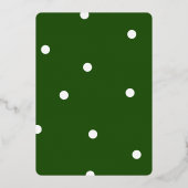 Elegant Cute Merry - Aangepaste kerstfoto Folie Feestdagenkaart (Achterkant)