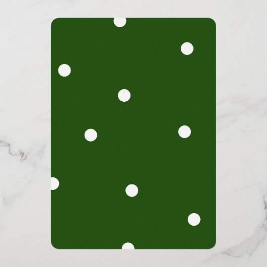 Elegant Cute Merry - Aangepaste kerstfoto Folie Feestdagenkaart (Achterkant)