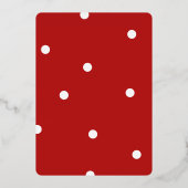 Elegant Cute Merry - Aangepaste kerstfoto Folie Feestdagenkaart (Achterkant)