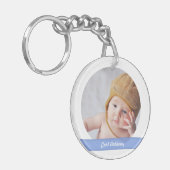 Elegant Cute New Baby Boy Siblings Foto Keepomwill Sleutelhanger (Voorkant Links)