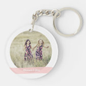 Elegant Cute New Baby Girl Sisters Sleutelhanger (Achterkant)
