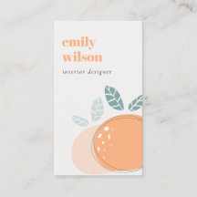 Elegant Cute Oranje Abstract Bold Fruity Citrus