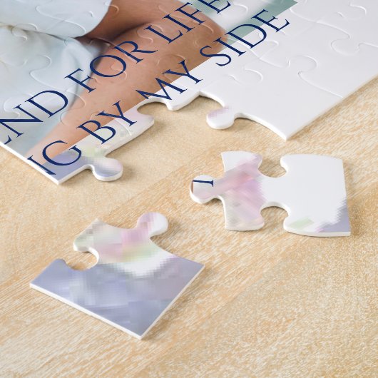 Elegant Cute Photo Bridesmaid Gift Legpuzzel (Zijkant)